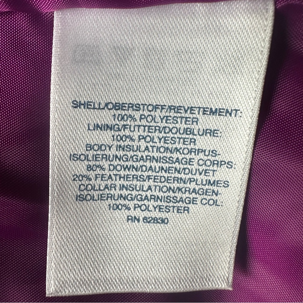 Lands' End Rich Purple Down Puffer Vest Women’s Sz Medium Tall 10-12 - Picture 7 of 8